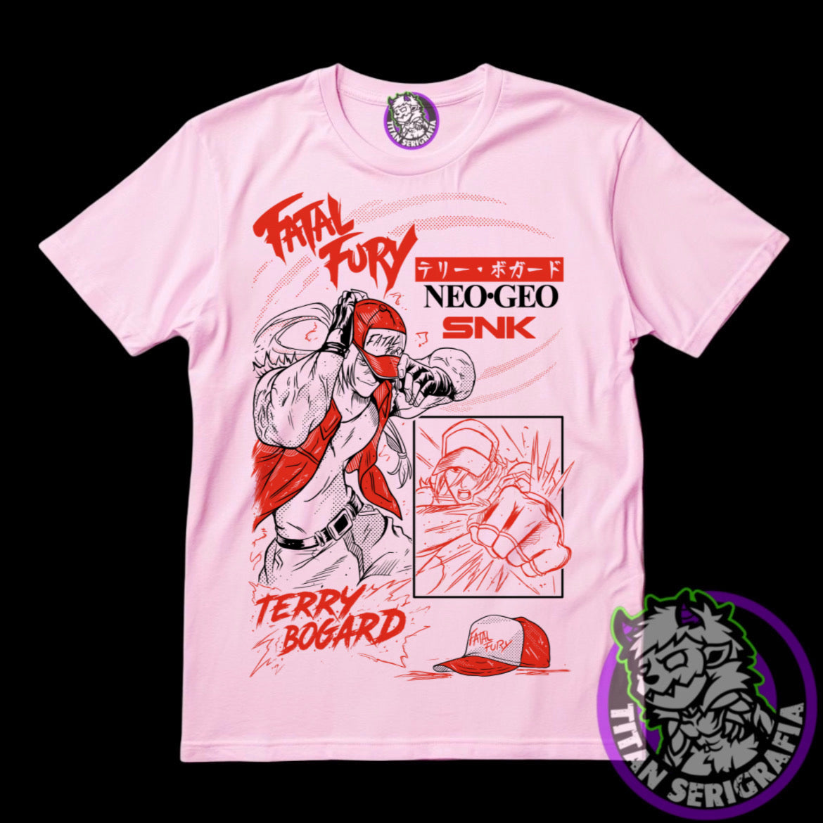 Polera blanca Terry Bogard/Fatal Fury/Games