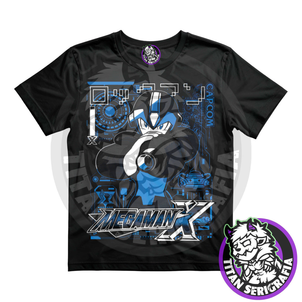 Polera negra Megaman X