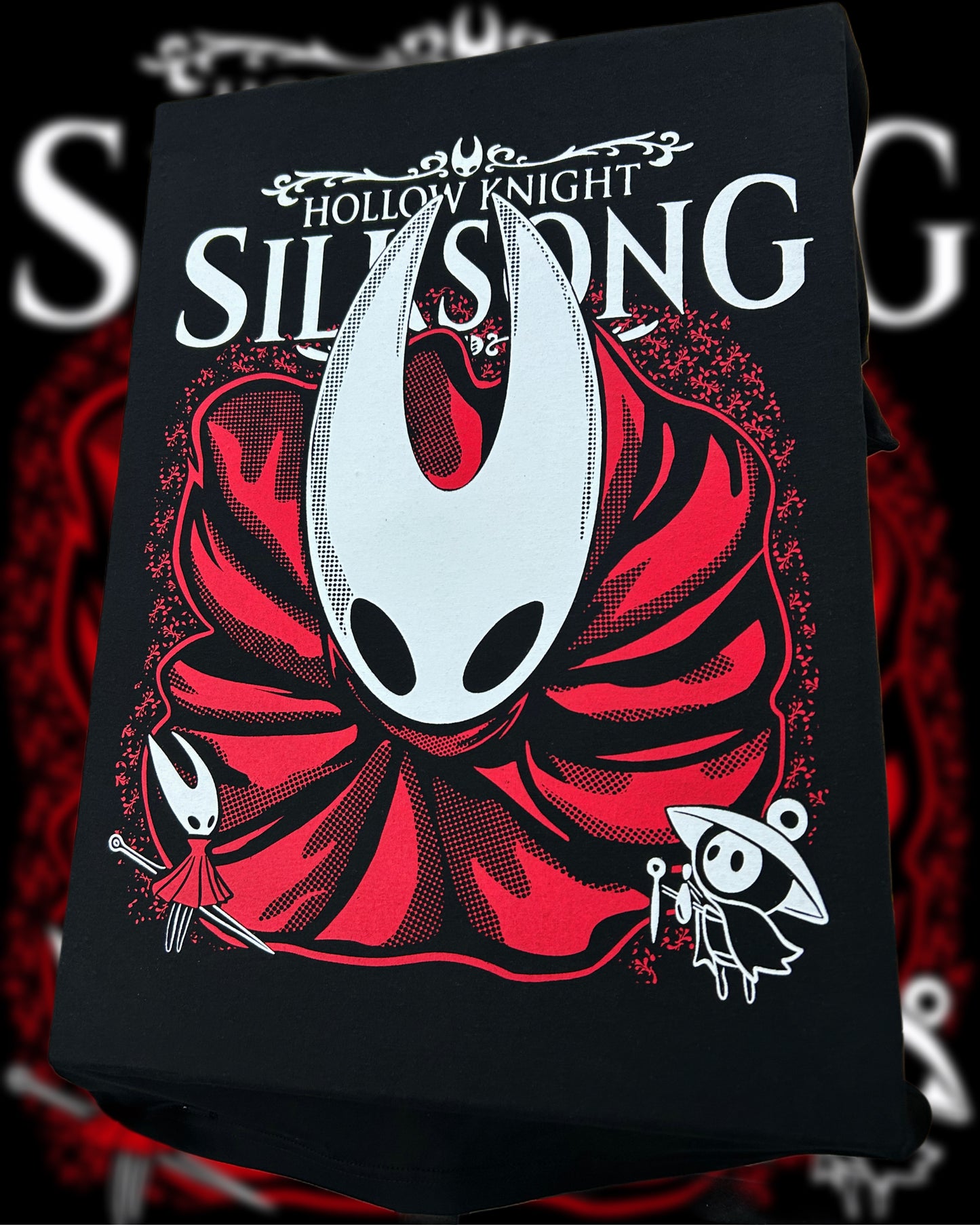 Polera negra Hornet/Silksong(Hollow Knight)