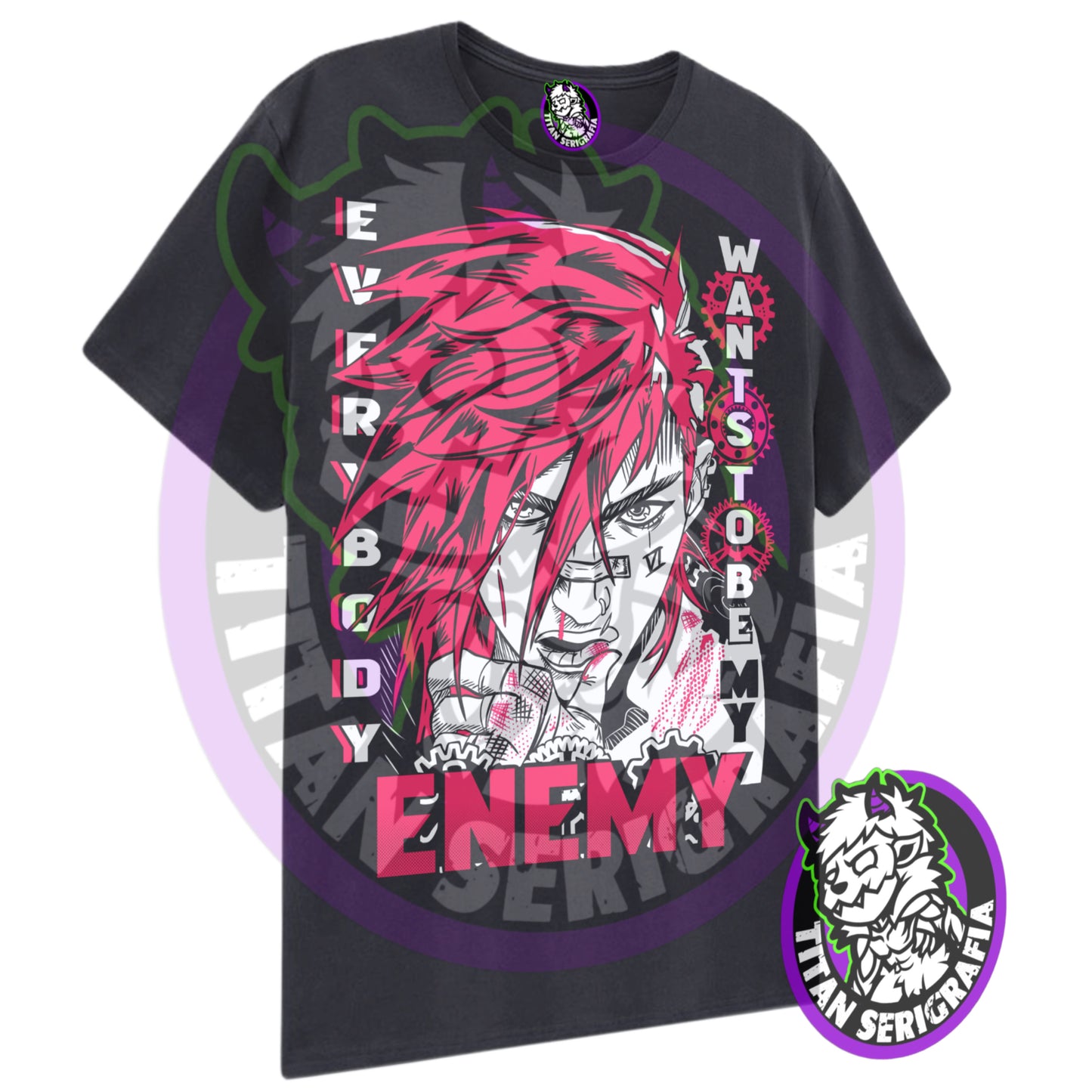 Polera negra Vi/Arcane-League of legends