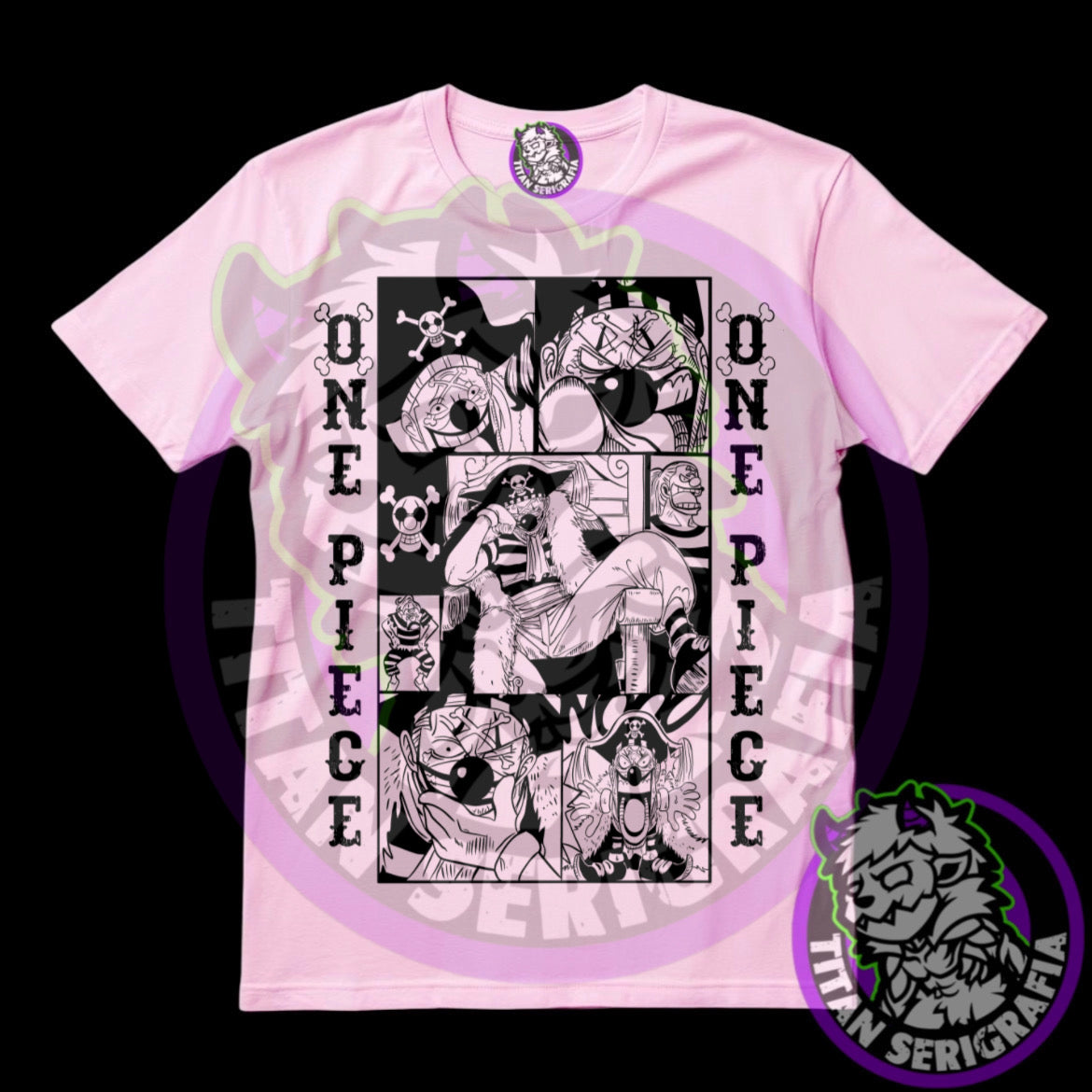 Polera blanca Buggy-The Clown/One Piece