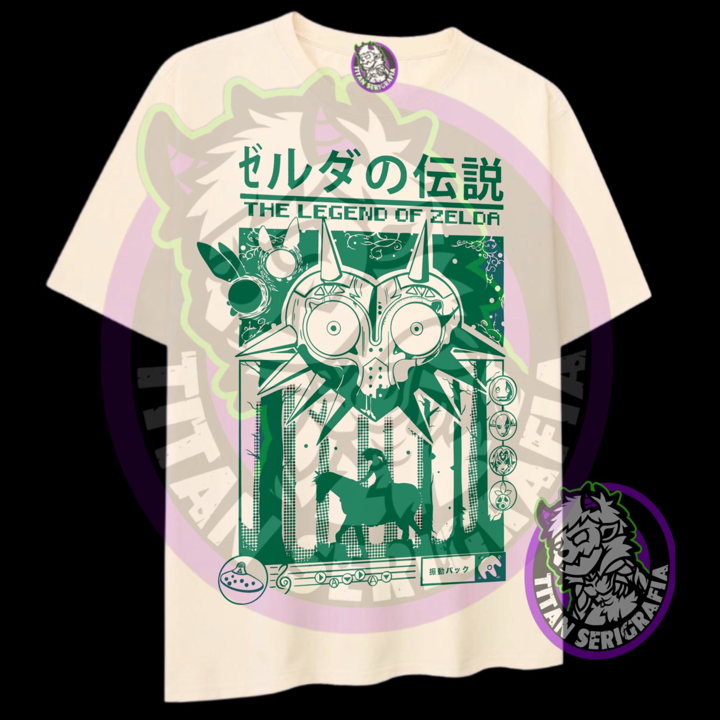 Polera blanca The legend of Zelda: Majora’s mask