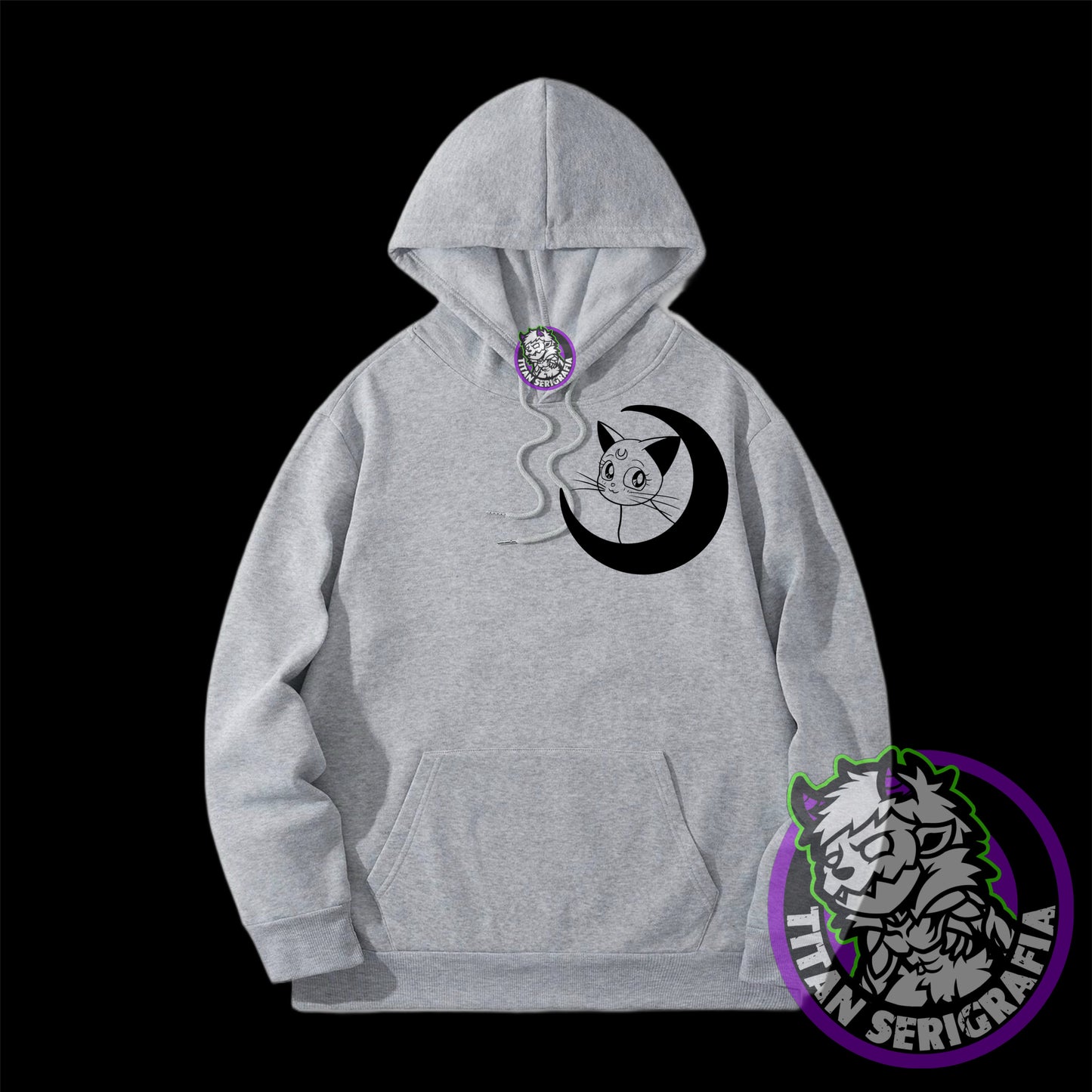 Poleron hoodie rosa, gris y arena Serena Usagi/Sailor moon
