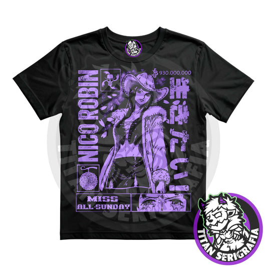 Polera negra Nico Robin/One Piece