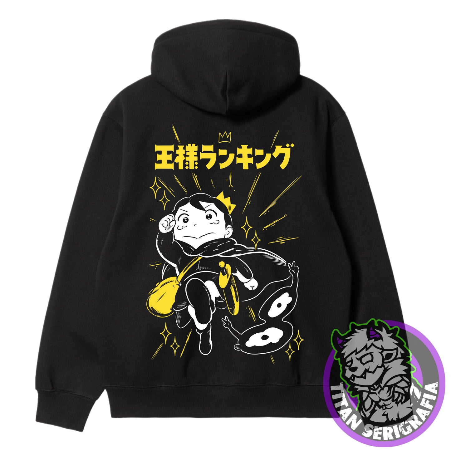 Poleron polo y Hoodie negro Bojji/Ousama Ranking