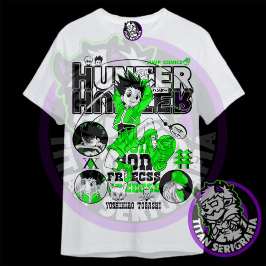 Polera blanca Gon Freecss/Hunter X Hunter