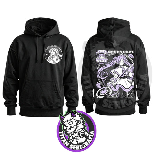 Poleron canguro y polo negro Frieren/Sōsō no Frieren