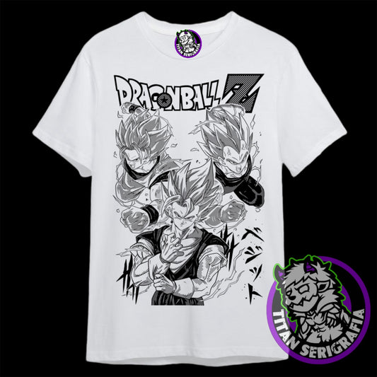 Polera blanca Vegetto/Dragon Ball