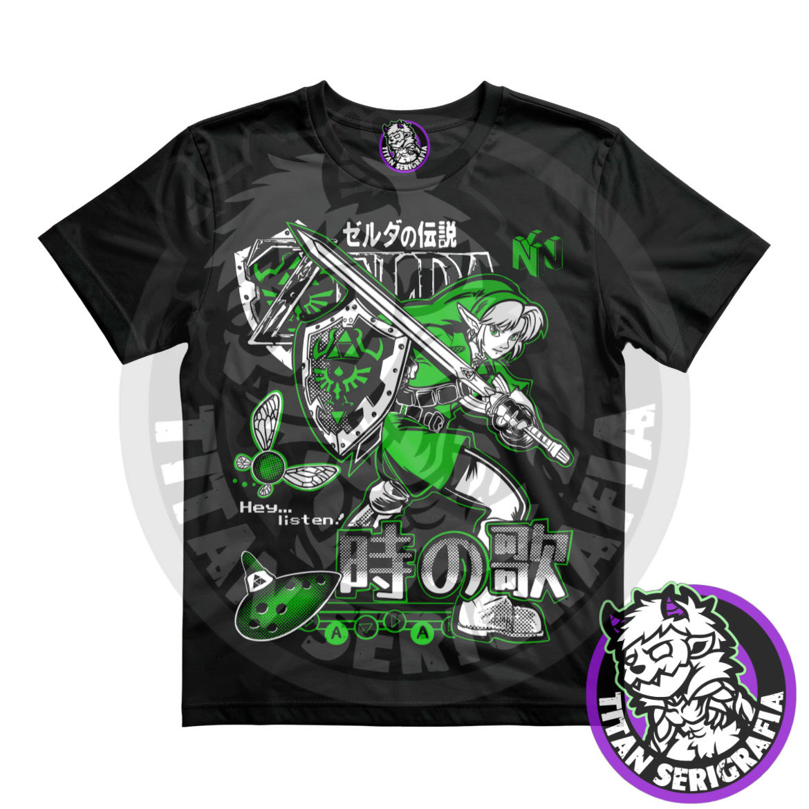 Polera negra Link/ The legend of Zelda