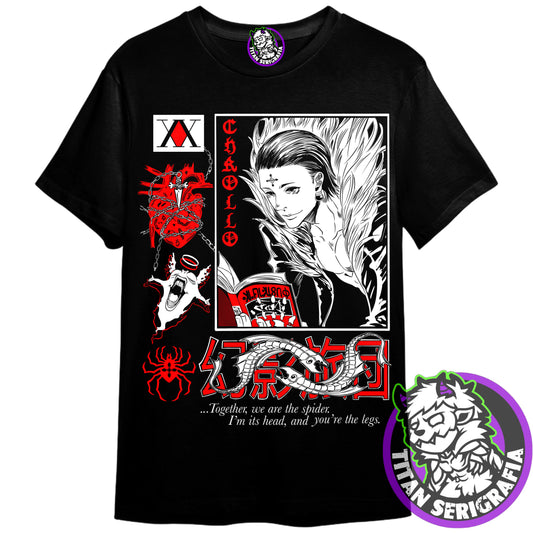 Polera negra Chrollo Lucilfer/Hunter X Hunter