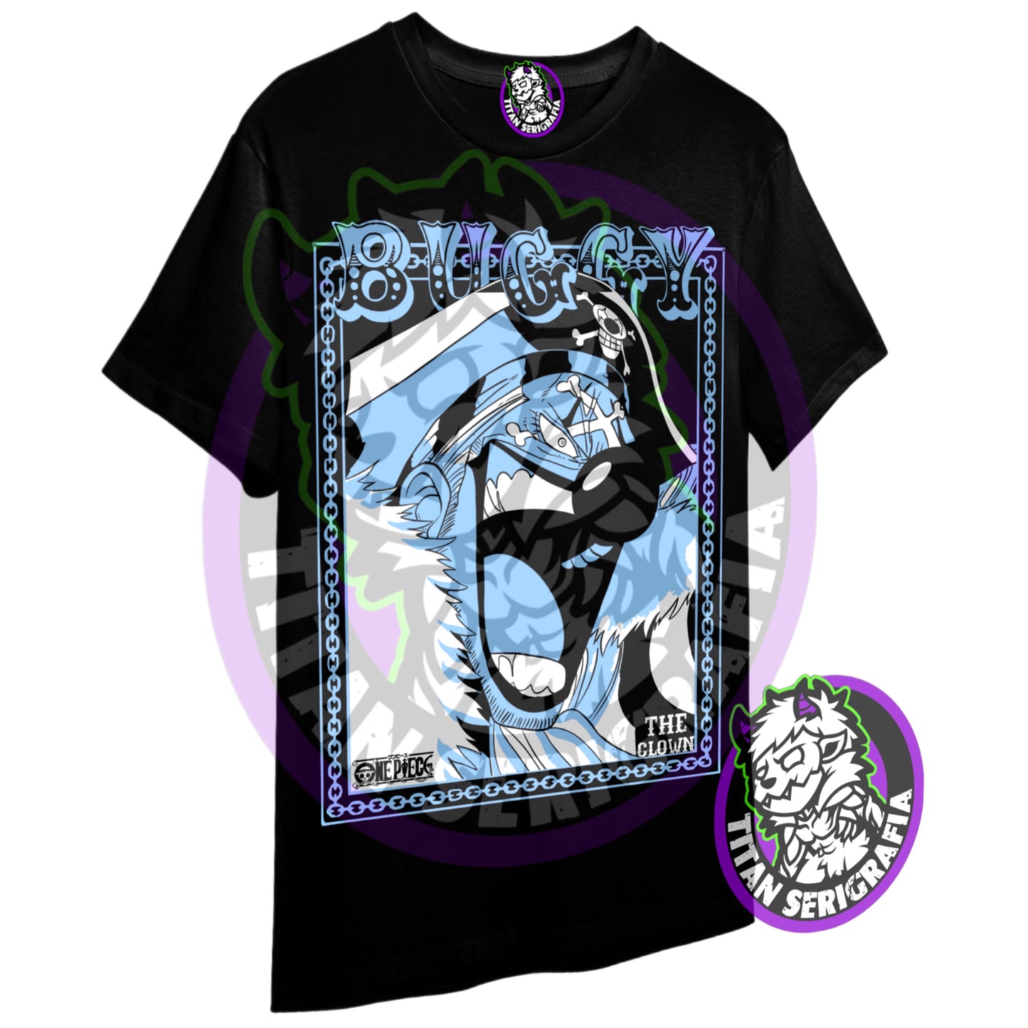 Polera negra Buggy-The Clown/One Piece