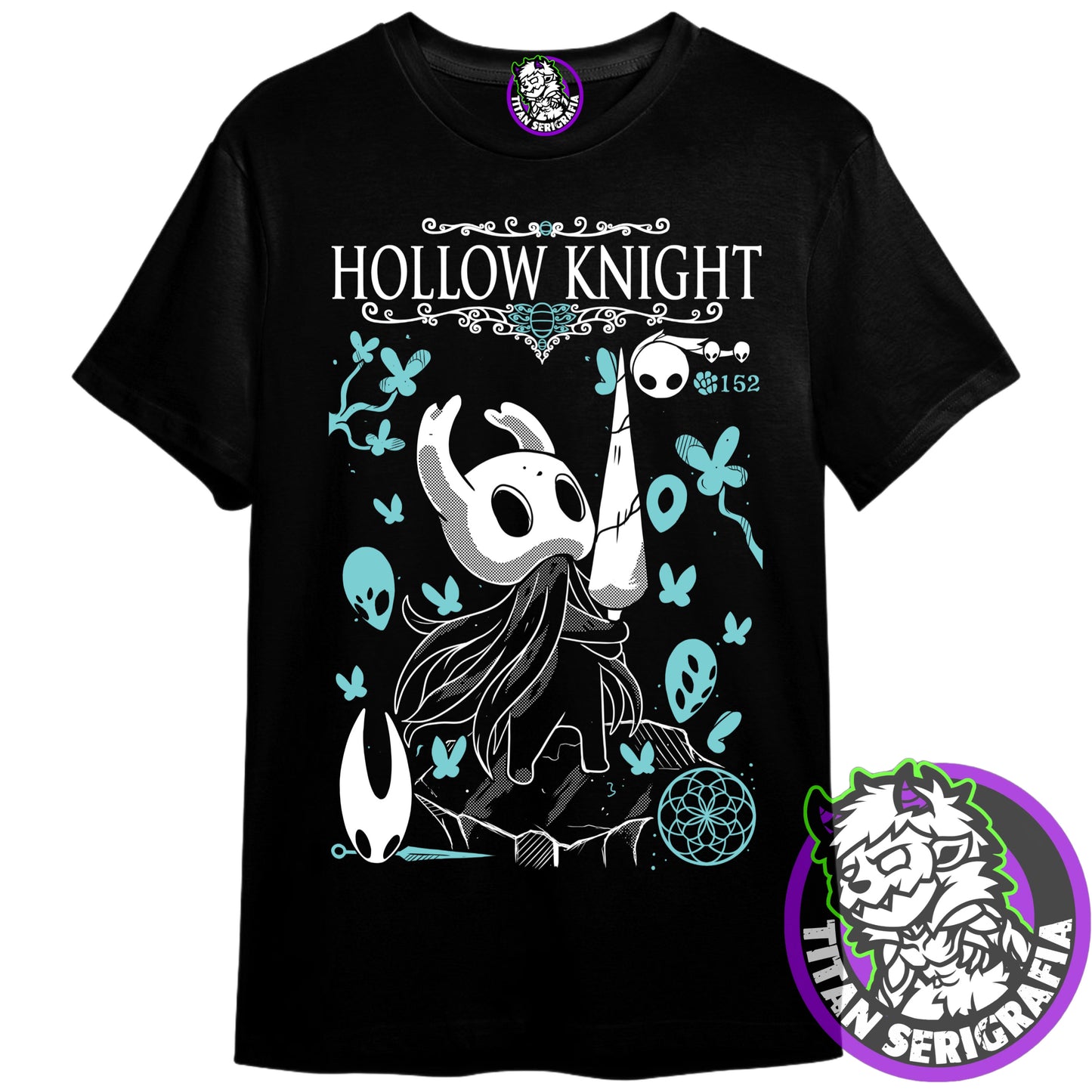 Polera negra Hollow Knight/Game