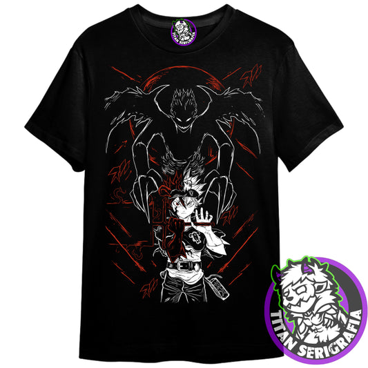 Polera negra Asta/Black Clover