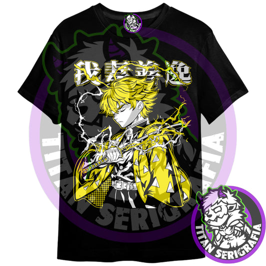 Polera de Zenitsu Agatsuma/Demon Slayer-Kimetsu no yaiba