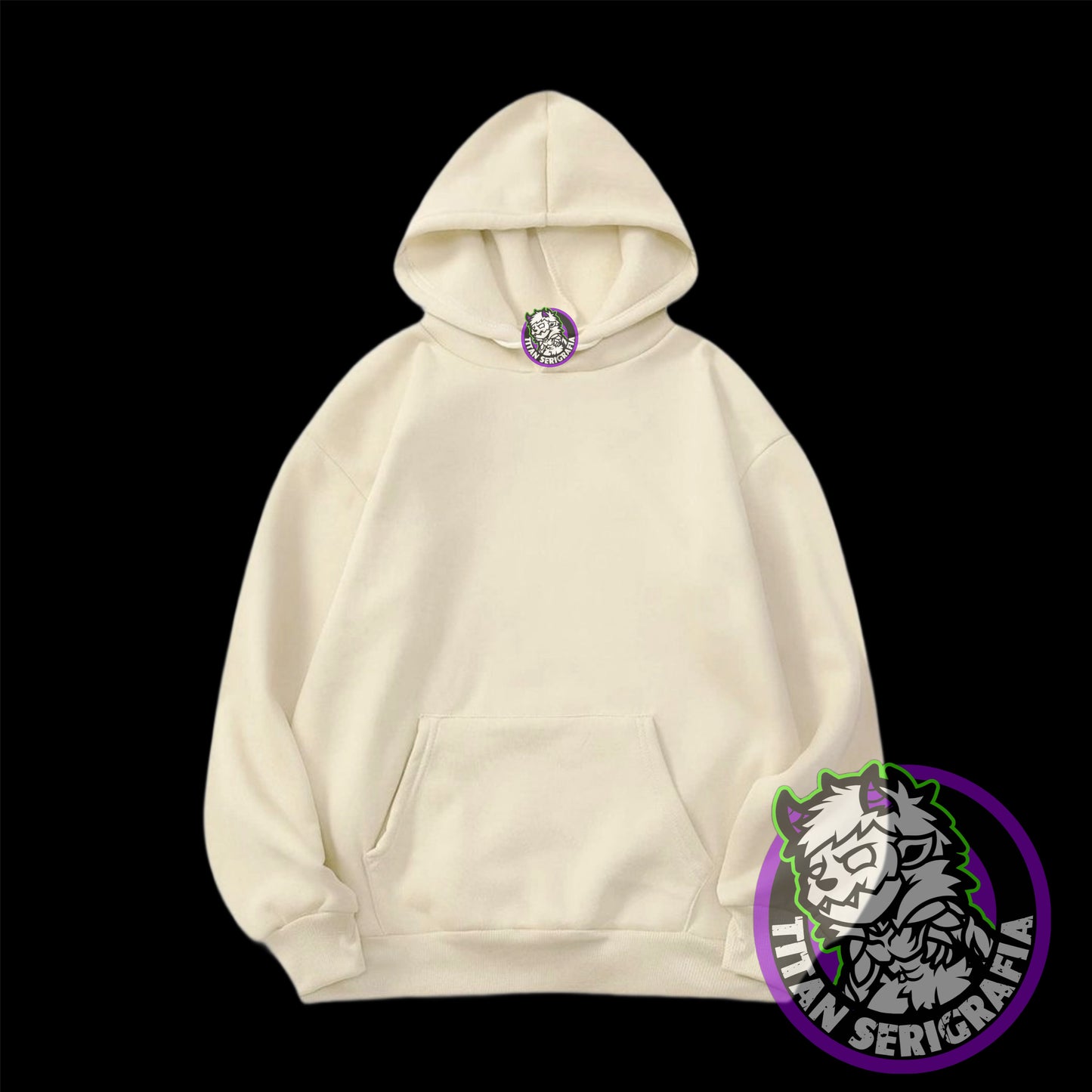 Poleron hoodie arena,gris y rosa Buggy-The Clown/One Piece