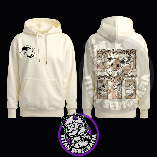 Hoodie arena, gris y rosa Eevee/Pokemon