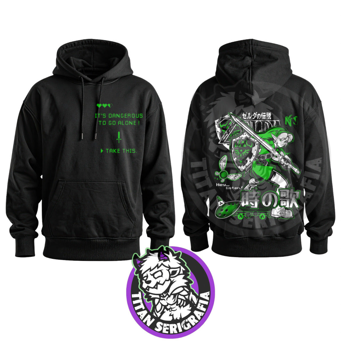 Poleron hoodie y polo Link/Zelda