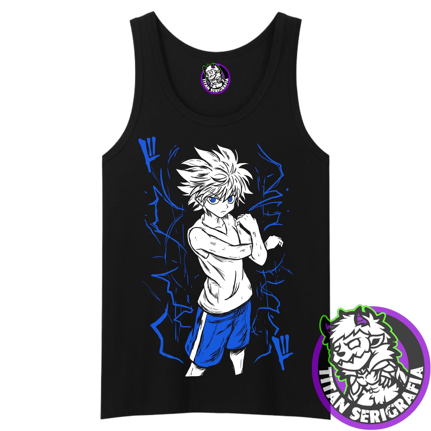 Polera negra Killua/Hunter X Hunter