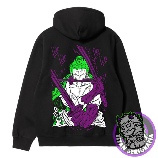 Poleron hoodie y polo Roronoa Zoro/One Piece