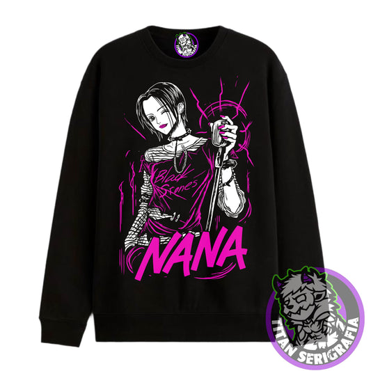 Poleron polo y hoodie negro Nana Osaki