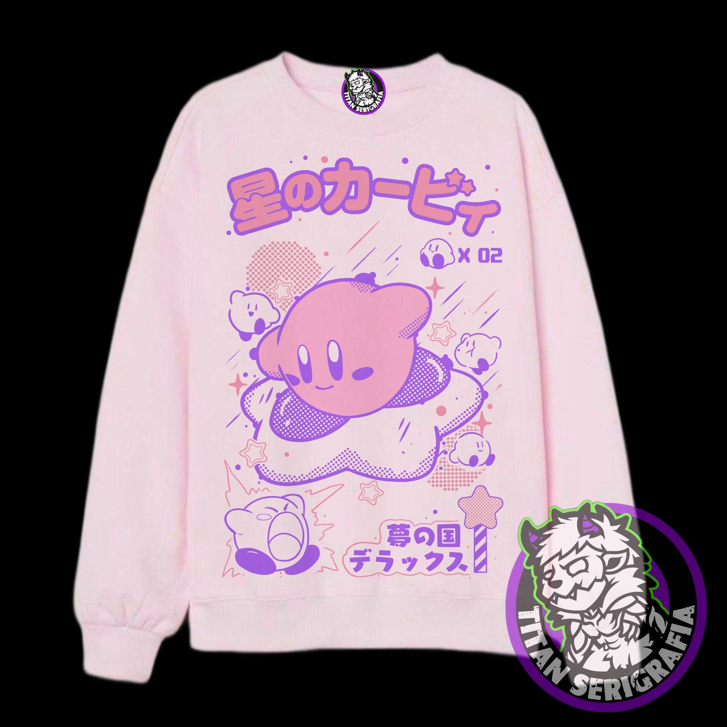 Poleron polo rosa Kirby/Games