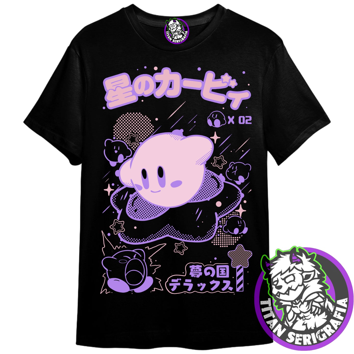 Polera negra Kirby/Games