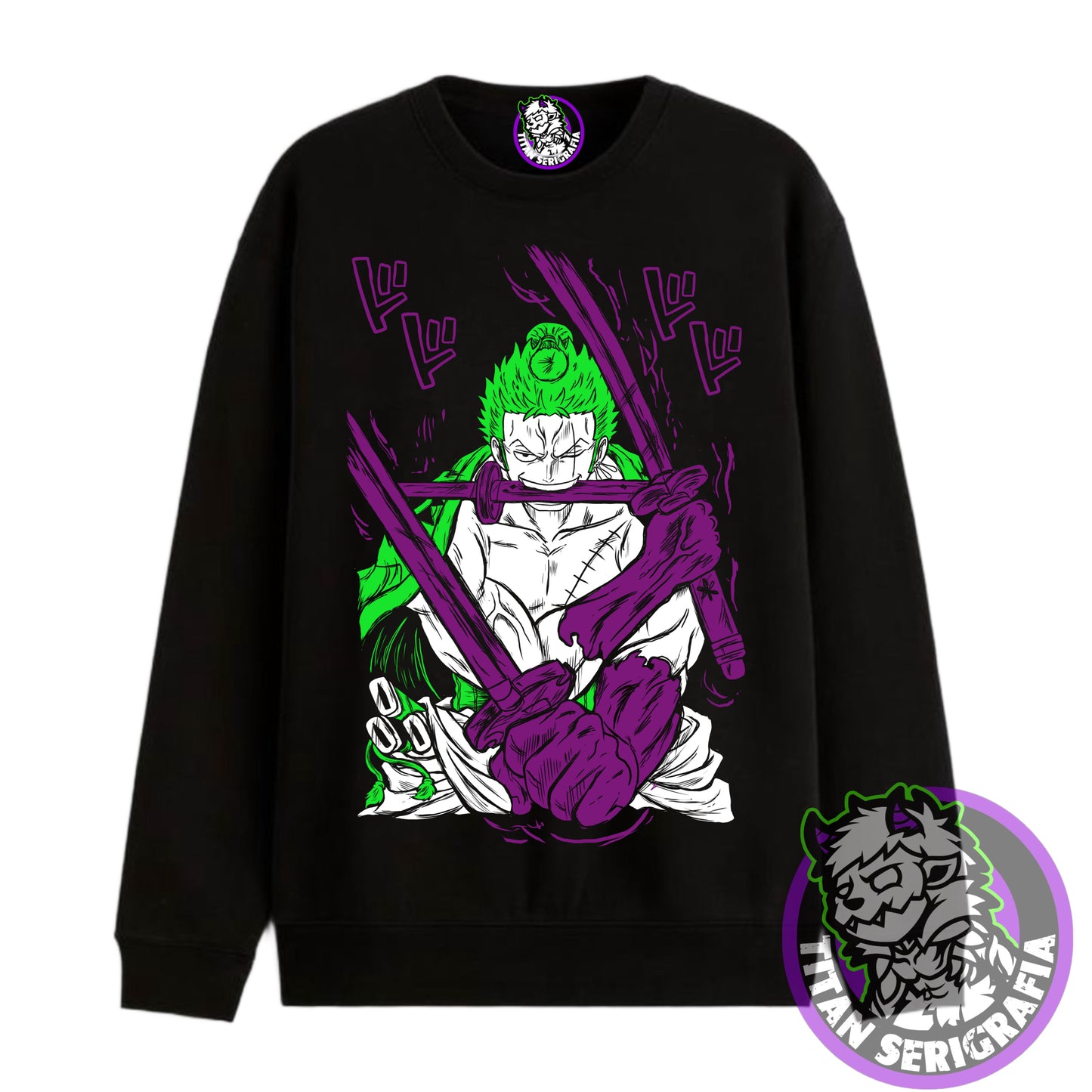 Poleron hoodie y polo Roronoa Zoro/One Piece