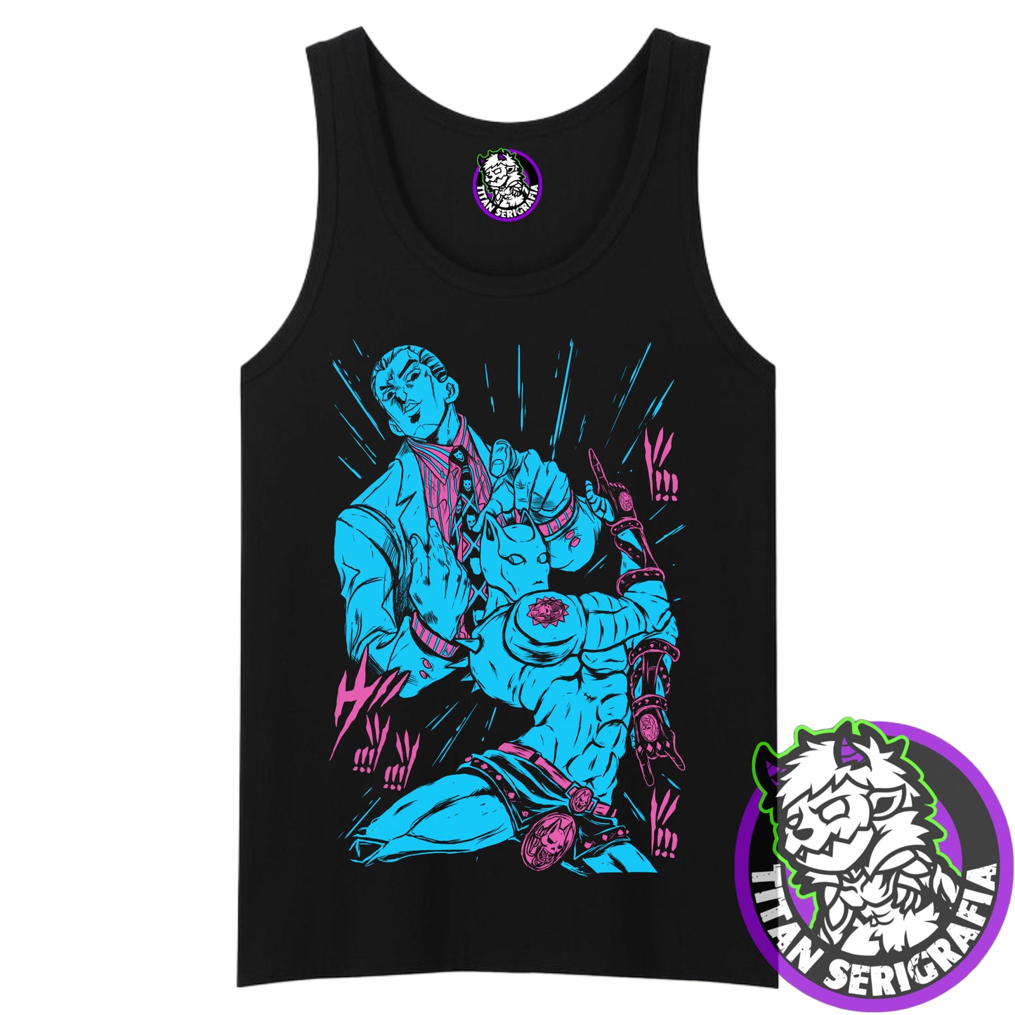 Polera negra Kira-Killer Queen/Jojo's Bizarre Adventure