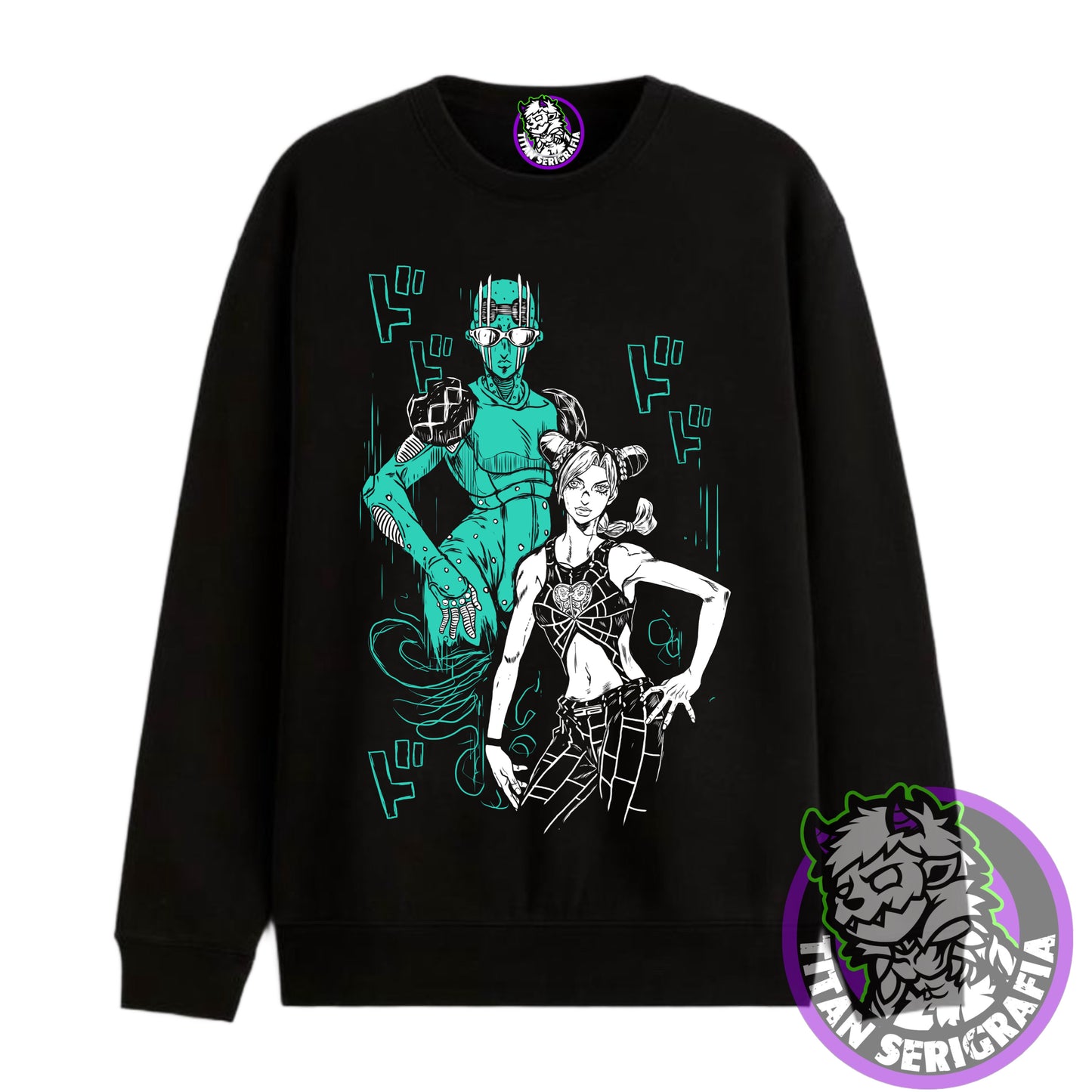 Poleron polo y hoodie negro Jolyne Cujoh/Jojo’s Bizarre Adventure