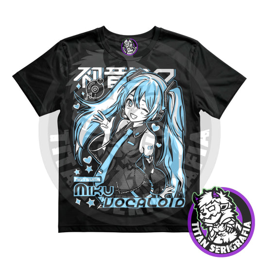 Polera negra Hatsune Miku/Vocaloid