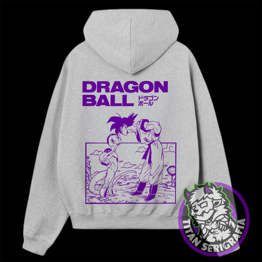 Hoodie gris Goku vs Freezer/Dragon Ball Z