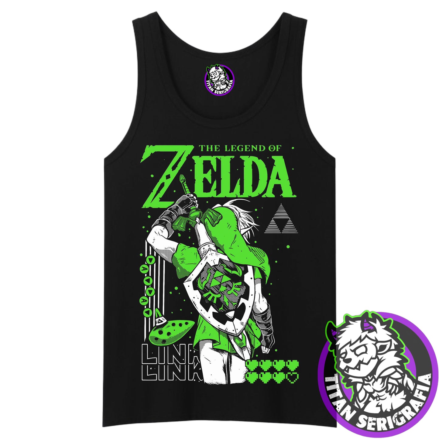 Polera negra Link/The legend of Zelda