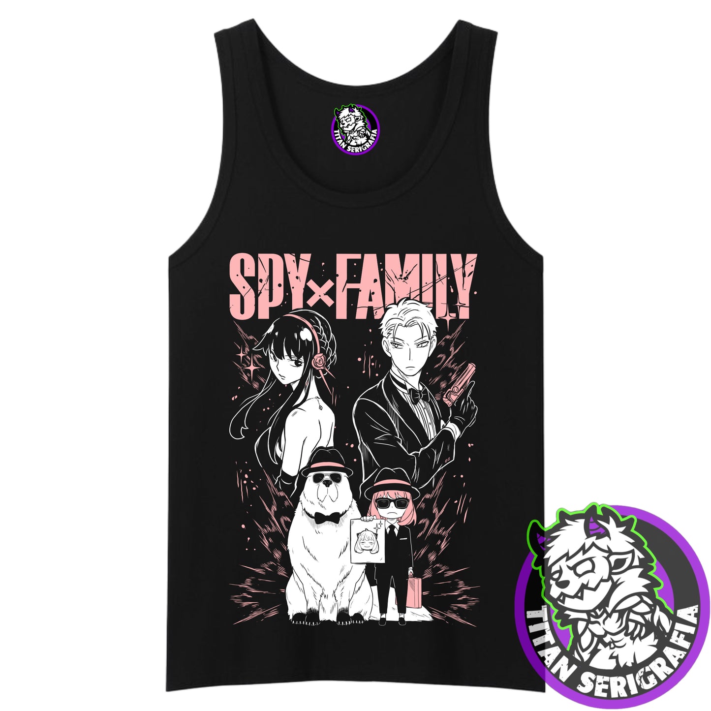 Polera negra Familia Forger/Spy x Family