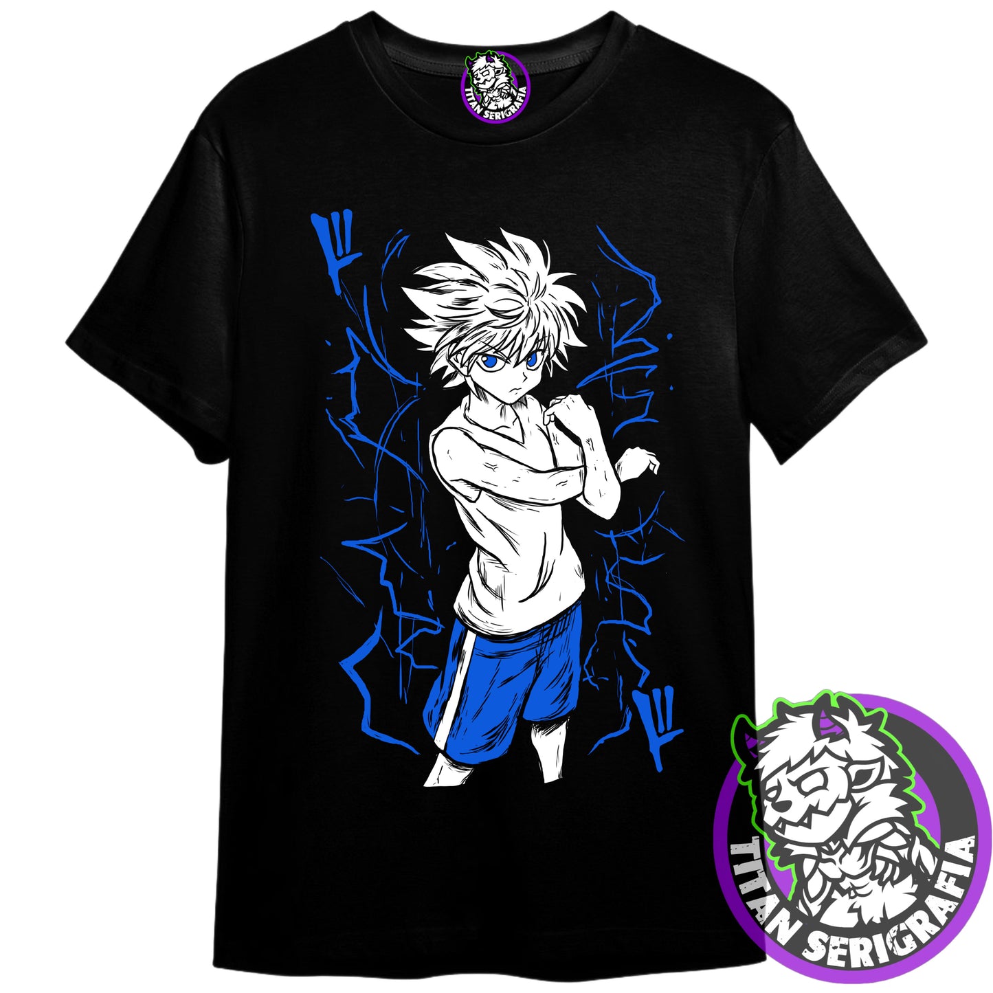 Polera negra Killua/Hunter X Hunter