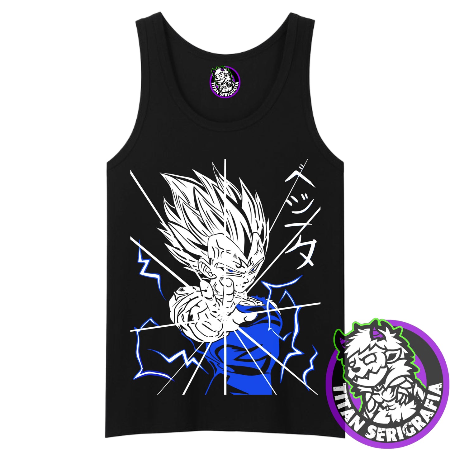 Polera negra Majin Vegeta/Dragon Ball Z