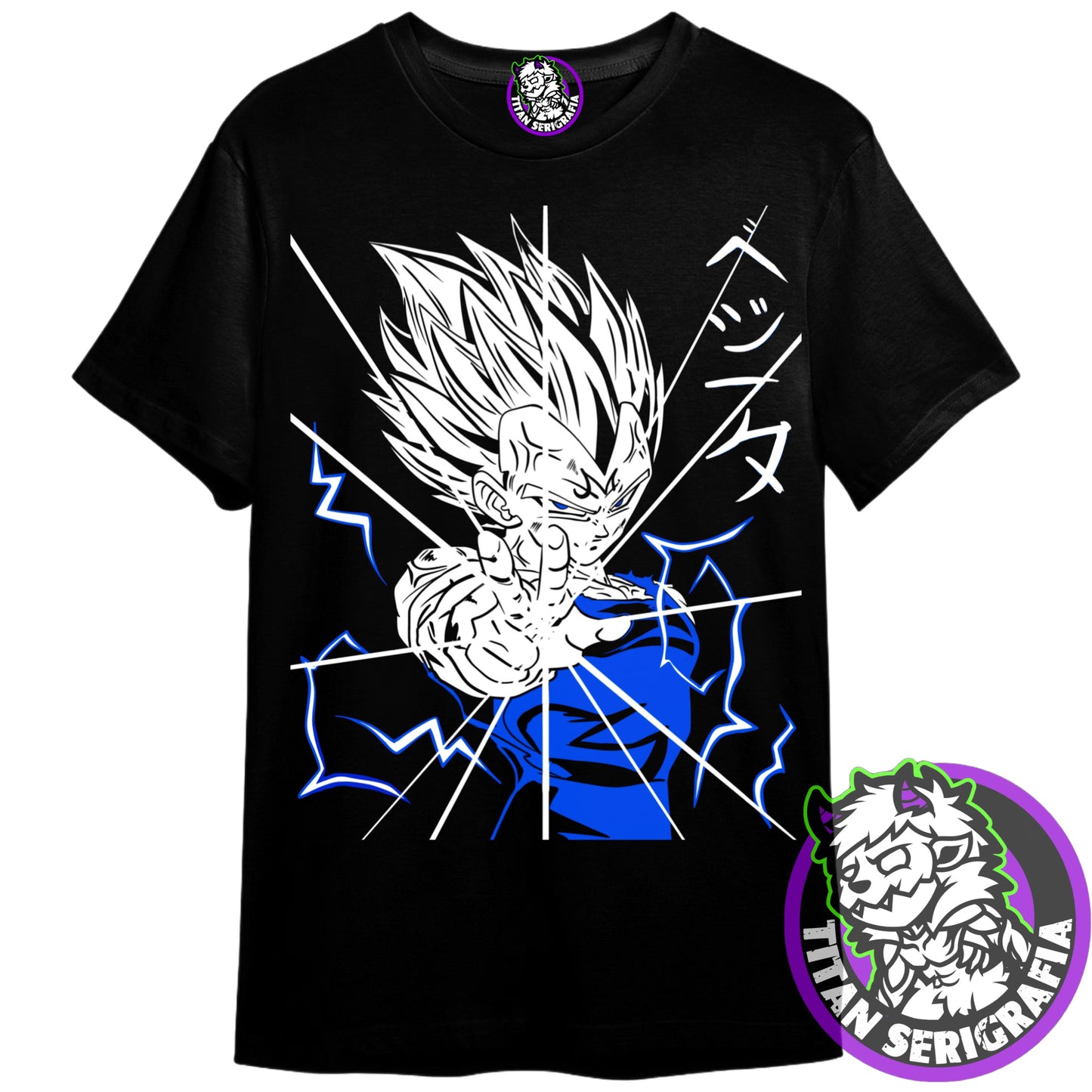 Polera negra Majin Vegeta/Dragon Ball Z