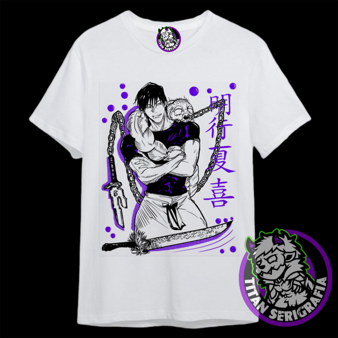 Polera blanca Toji Fushiguro/Jujutsu Kaisen