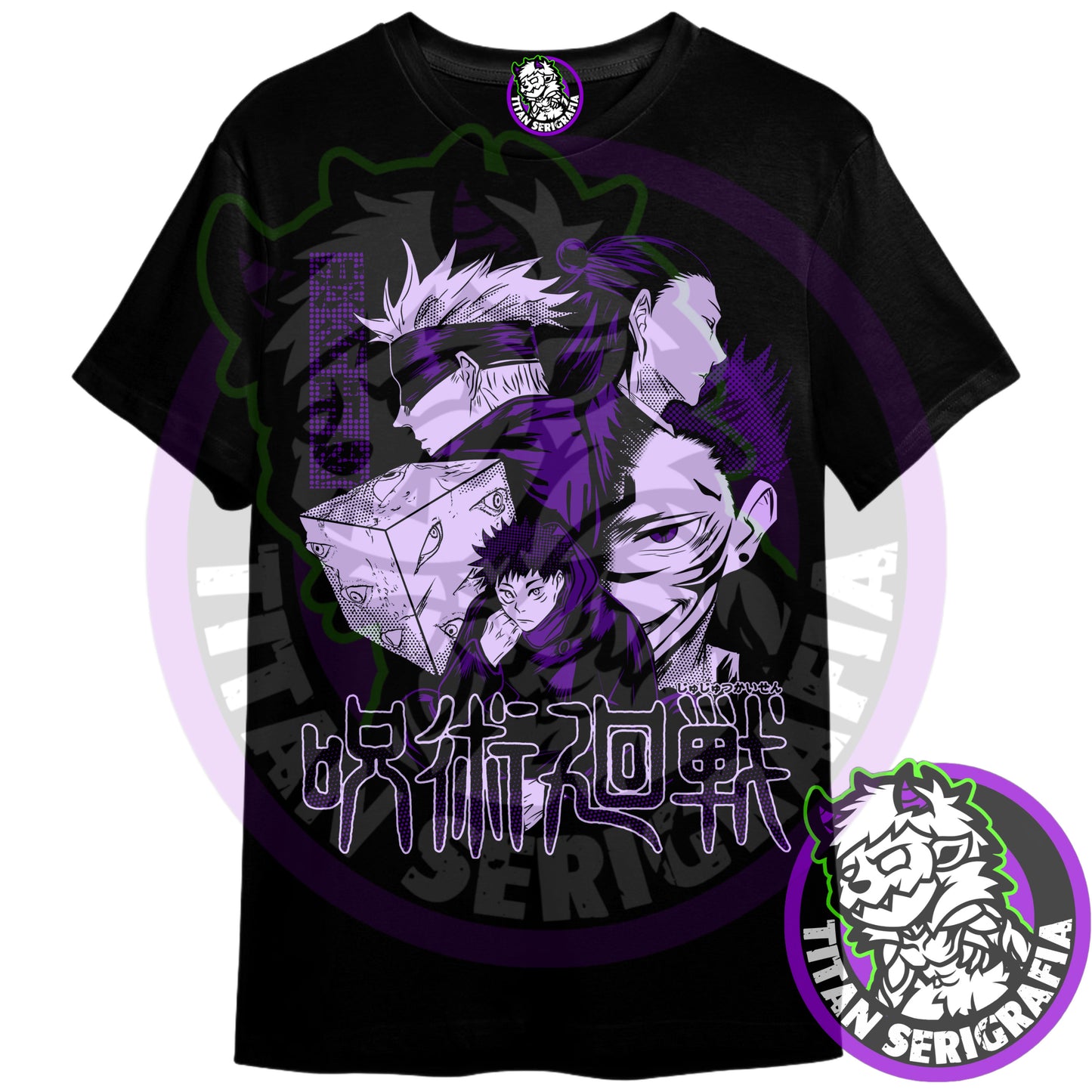 Polera Jujutsu Kaisen personajes