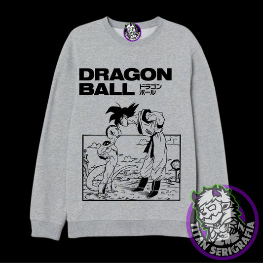 Poleron polo gris Goku vs Freezer/Dragon Ball Z