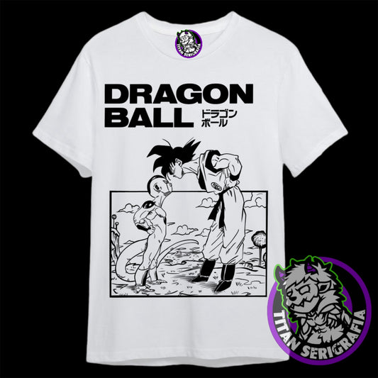 Polera blanca Goku vs Freezer/Dragon Ball Z