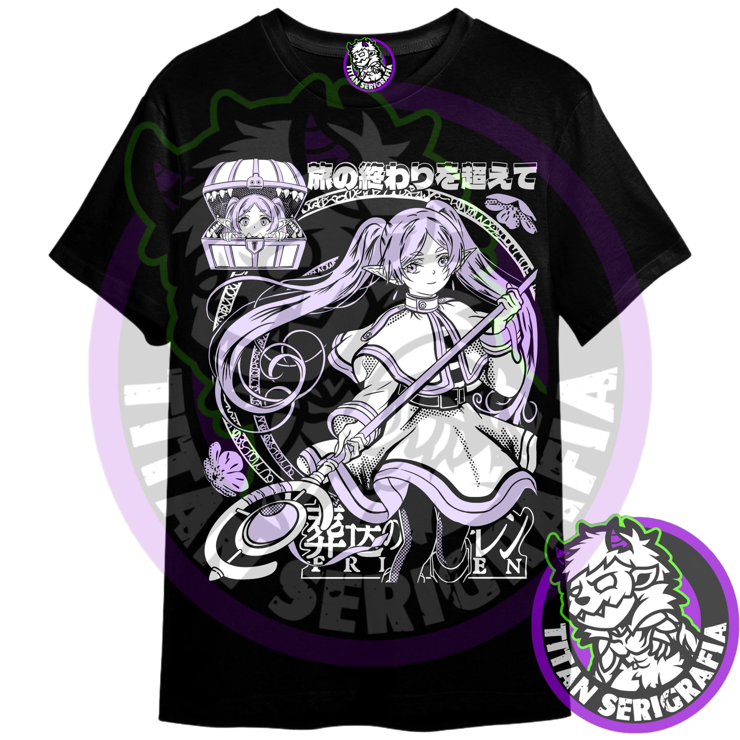 Polera negra Frieren/Sōsō no Frieren