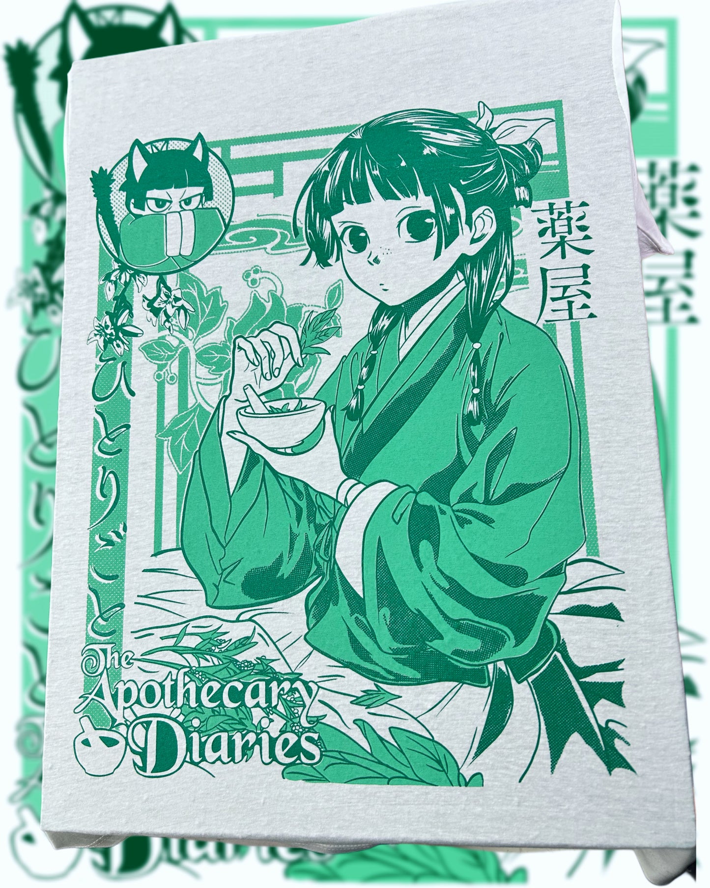 Poleron hoodie arena, rosa y gris de Maomao/Los diarios de la boticaria